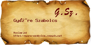 Gyüre Szabolcs névjegykártya